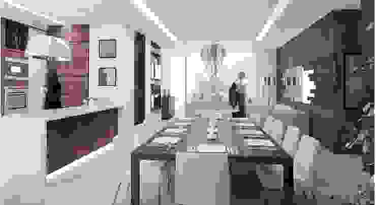 Salas de jantar modernas por TREVINO.CHABRAND | Architectural Studio Moderno
