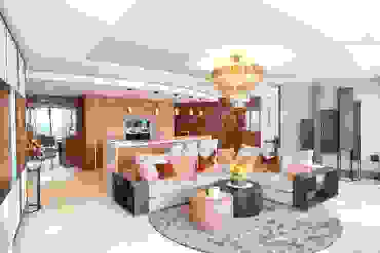 KT-77 Penthouse appartment Vauxhall, Keir Townsend Keir Townsend Гостиная в стиле модерн
