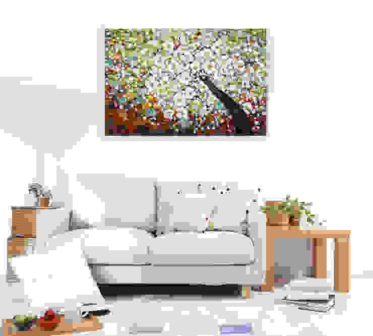 Acryl Gemälde 'Zauber im Baumwipfel' 120x80cm KUNSTLOFT Weitere Zimmer Baumwolle Braun Bilder & Gemälde