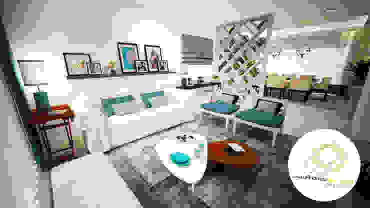 Sala azul, Andreia Louraço - Designer de Interiores (Email: atelier.andreialouraco@gmail.com) Andreia Louraço - Designer de Interiores (Email: atelier.andreialouraco@gmail.com) Salas de estar modernas Madeira Branco