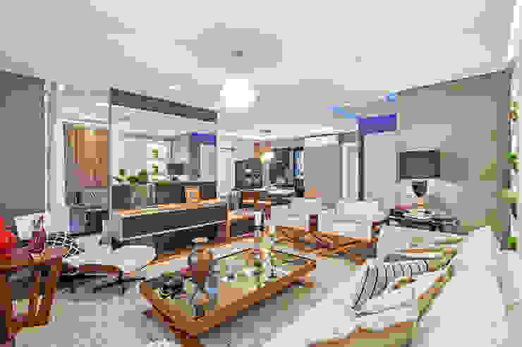 Salas de estar modernas por Patrícia Azoni Arquitetura + Arte & Design Moderno