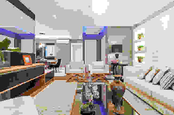 Salas de estar modernas por Patrícia Azoni Arquitetura + Arte & Design Moderno