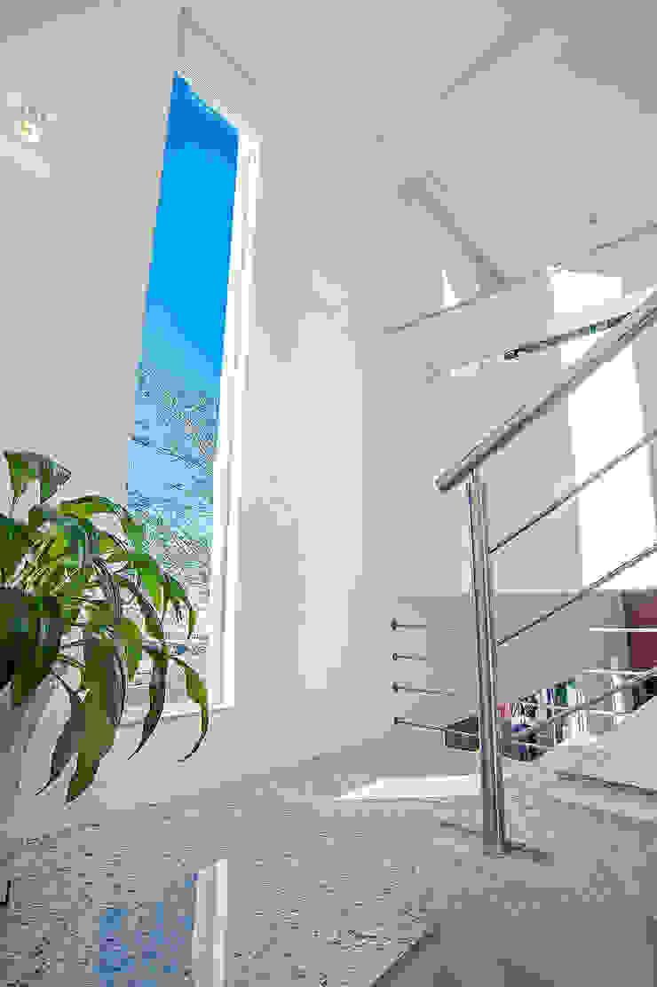 Patrícia Azoni Arquitetura + Arte & Design Modern corridor, hallway & stairs