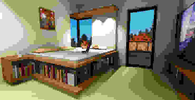 Schlafzimmer LeontiucArchitekten Minimalistische Schlafzimmer