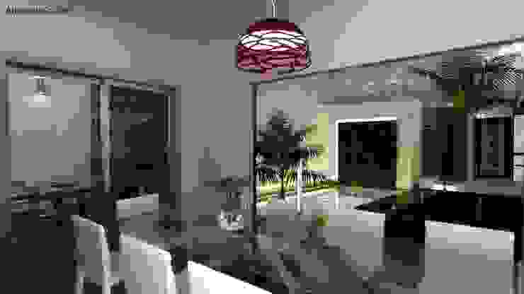 Klasyczna jadalnia od arquitecto9.com Klasyczny