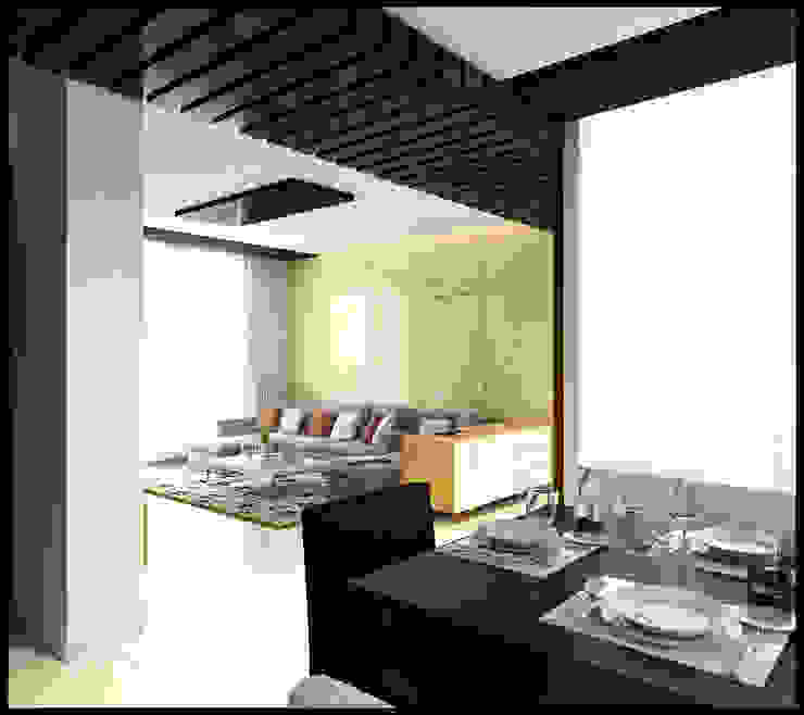 Singh Residence Space Interface Modern living room