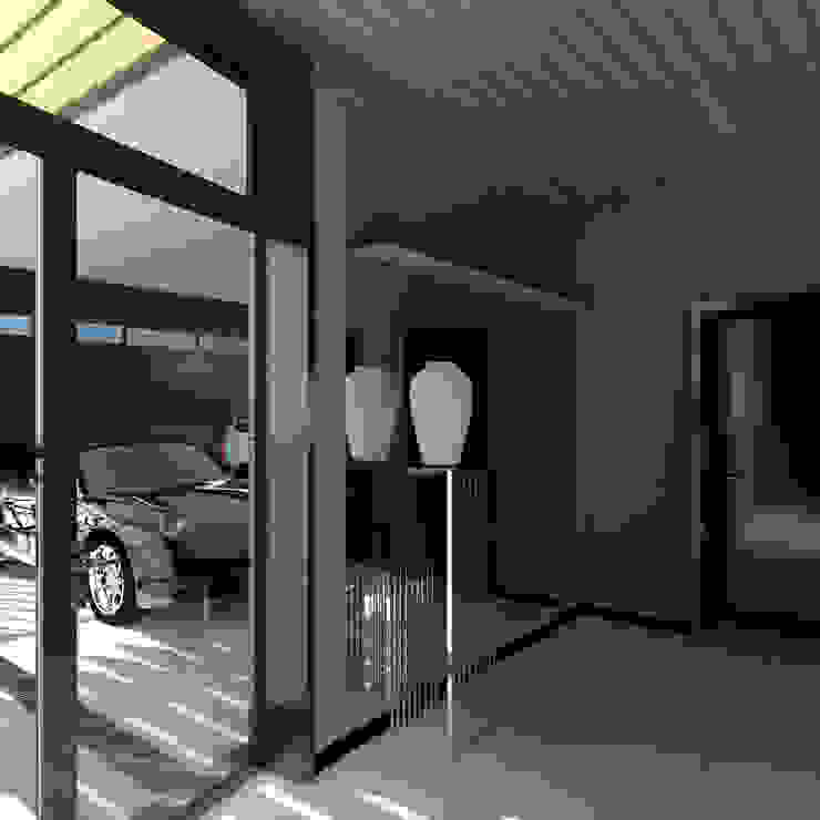 CHM architect Minimalist corridor, hallway & stairs