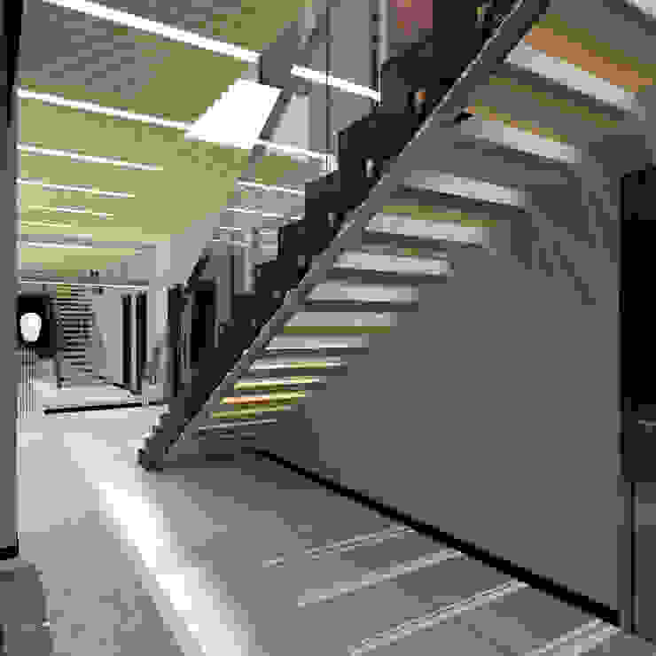 CHM architect Minimalist corridor, hallway & stairs