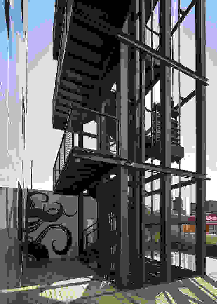 Tadeo 20 Proyecto.Cafeina Industriële gangen, hallen & trappenhuizen IJzer / Staal Zwart