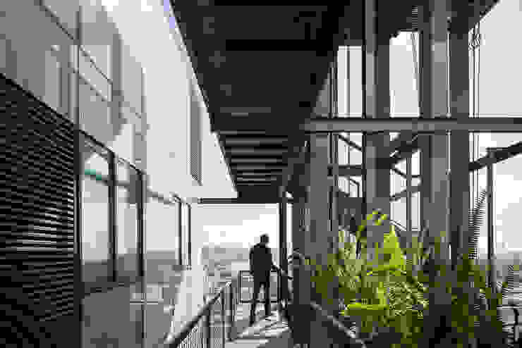 Tadeo 16 Proyecto.Cafeina Industriële gangen, hallen & trappenhuizen Glas Wit