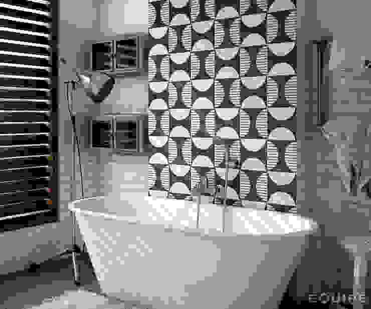 Caprice DECO Moonlight B&W 20x20 Baños modernos de Equipe Ceramicas Moderno