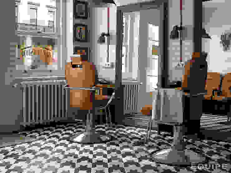 Caprice DECO Tweed B&W 20x20 Salones industriales de Equipe Ceramicas Industrial