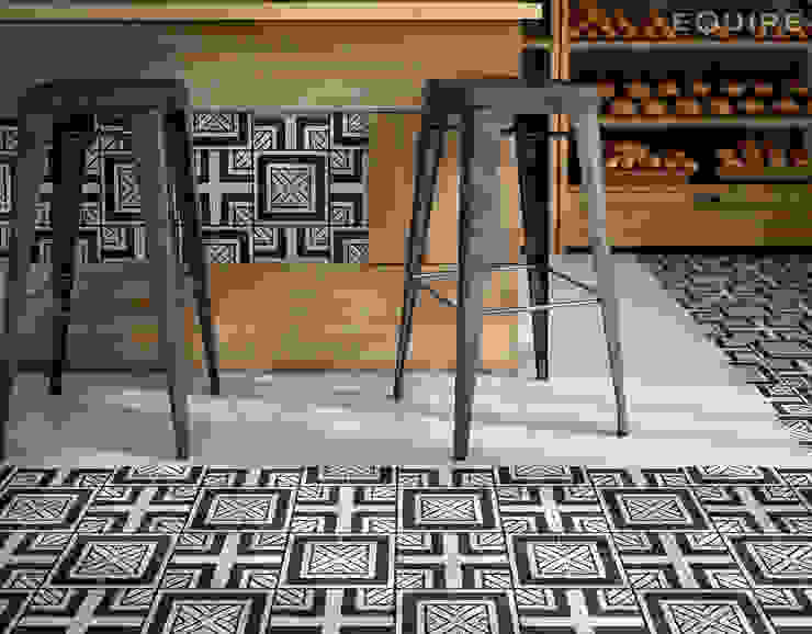 Caprice DECO Metropolitan B&W 20x20 Comedores industriales de Equipe Ceramicas Industrial