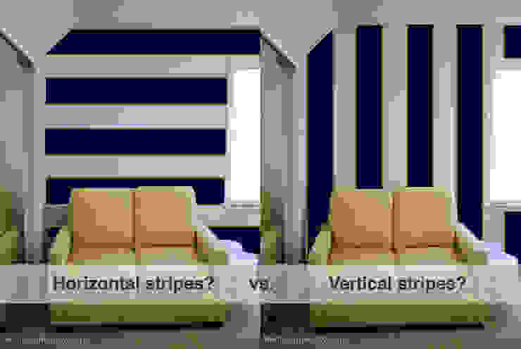Stripes Minimalistyczne ściany i podłogi od Madame Ant Minimalistyczny