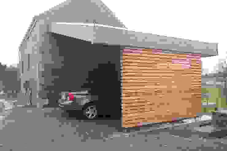 Projet M-Or, Aj-architectes sprl Aj-architectes sprl Moderne Garagen & Schuppen