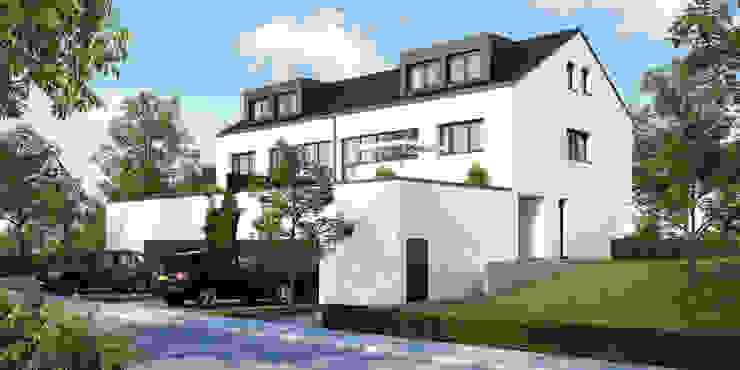 Doppelhaus in Luxemburg winhard 3D Moderne Häuser
