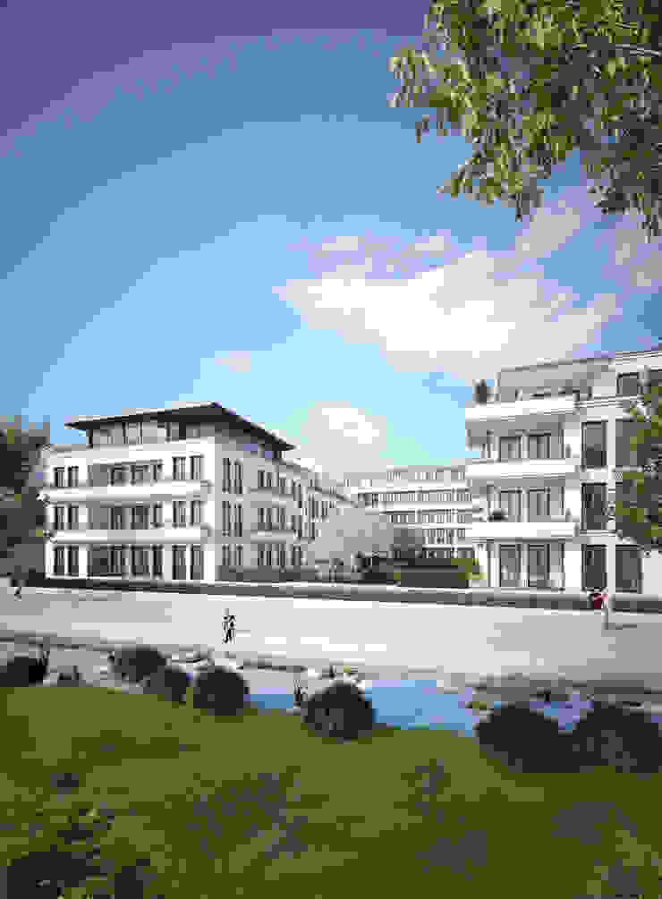 Wohnbebauung in Düsseldorf winhard 3D Moderne Häuser