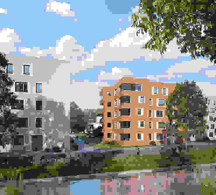 Wohnanlage in Augsburg winhard 3D Moderne Häuser