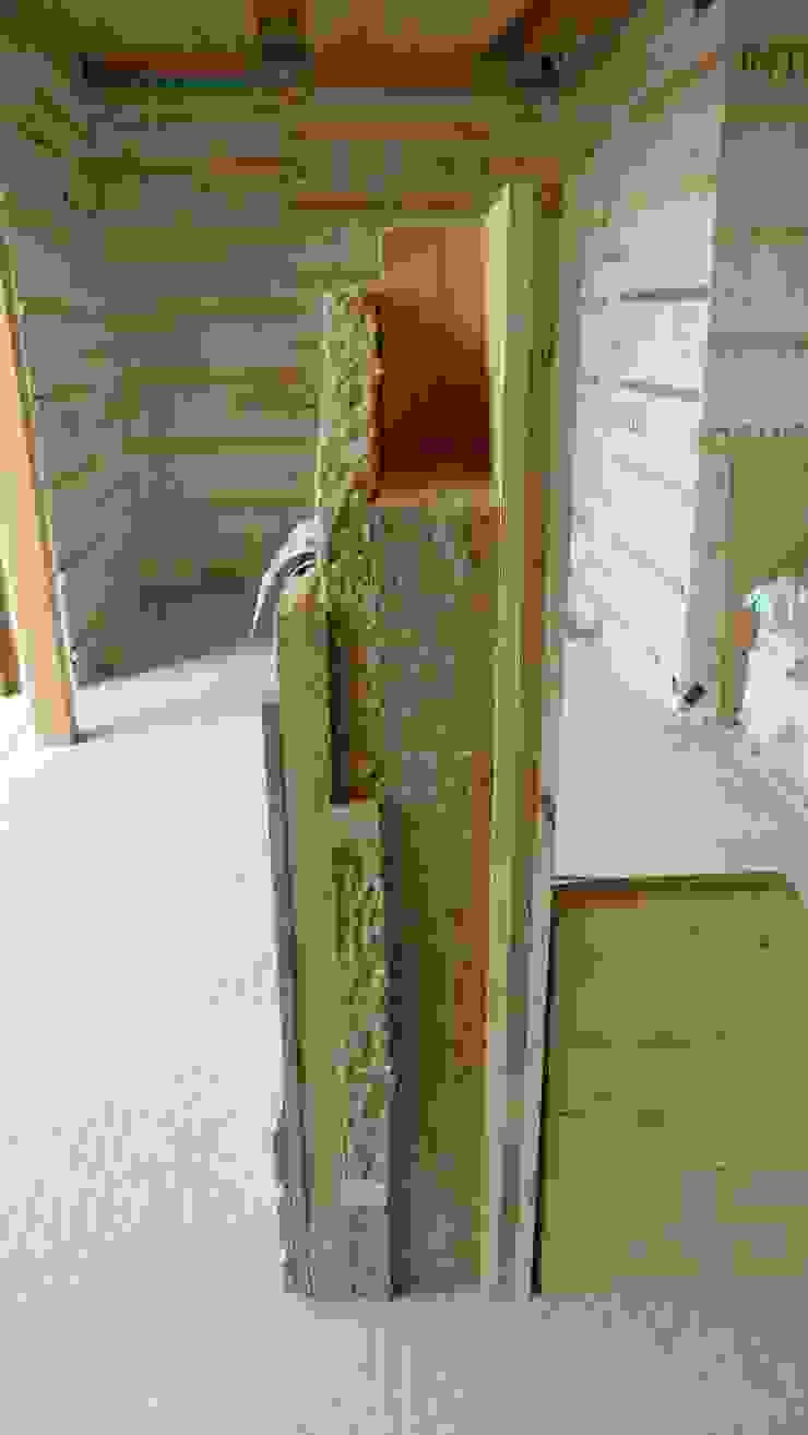 Mur passif Lignapli archipente Couloir, entrée, escaliers modernes