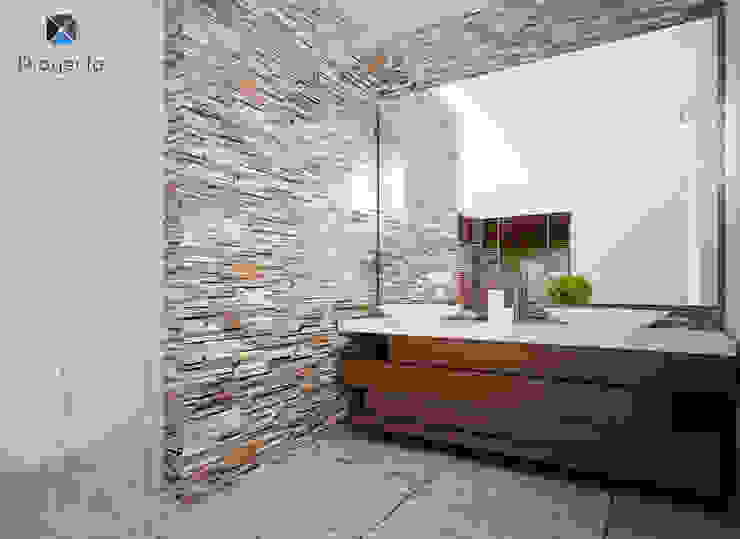 Proyecto Arquitectónico " Casa XC03" , PORTO Arquitectura + Diseño de Interiores PORTO Arquitectura + Diseño de Interiores Modern bathroom