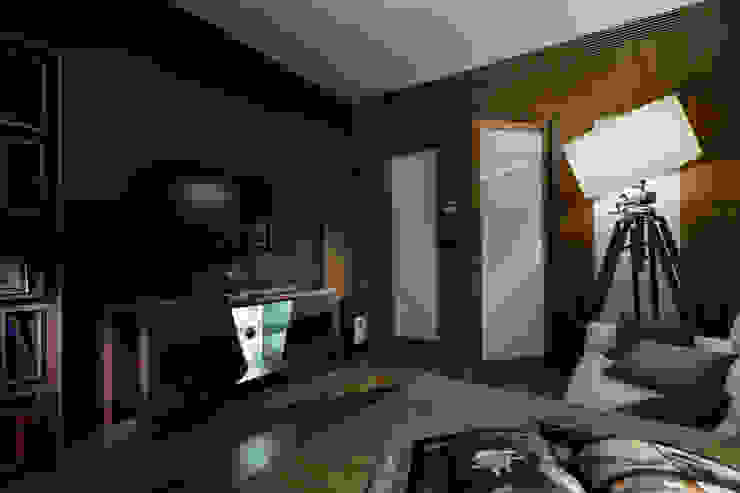 Espaços de trabalho ecléticos por Студия дизайна интерьера 'Юдин и Новиков' Eclético