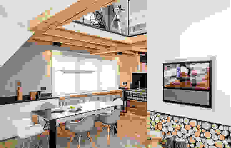 Salon Bartek Włodarczyk Architekt Nowoczesny salon