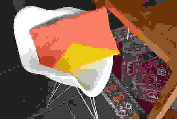 Strickkissen Kupferlederimitat Rost von Paula Louida Ausgefallen