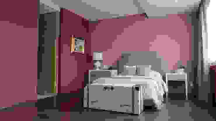 605-M, NIVEL TRES ARQUITECTURA NIVEL TRES ARQUITECTURA Dormitorios modernos Rosa