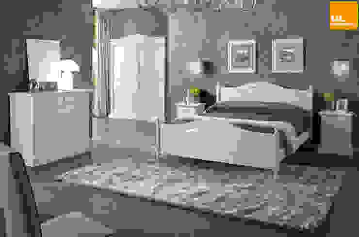 Camera da letto matrimoniale in stile arte povera bianca Mobilinolimit Camera da lettoLetti e testate Legno Bianco