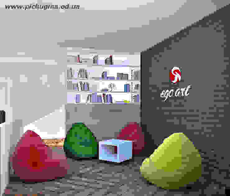 Офис завода, Tеtіana Pichugina Tеtіana Pichugina Espaces commerciaux Briques Gris Bureaux