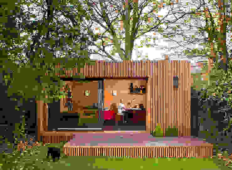 Estudios de cubierta plana 4, ecospace españa ecospace españa บ้านและที่อยู่อาศัย ไม้ Wood effect