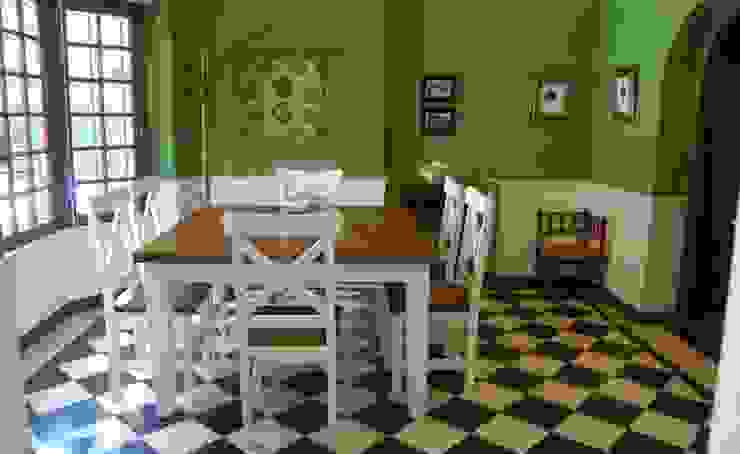 Comedor diario Radrizzani Rioja Arquitectos Cocinas eclécticas Concreto Verde