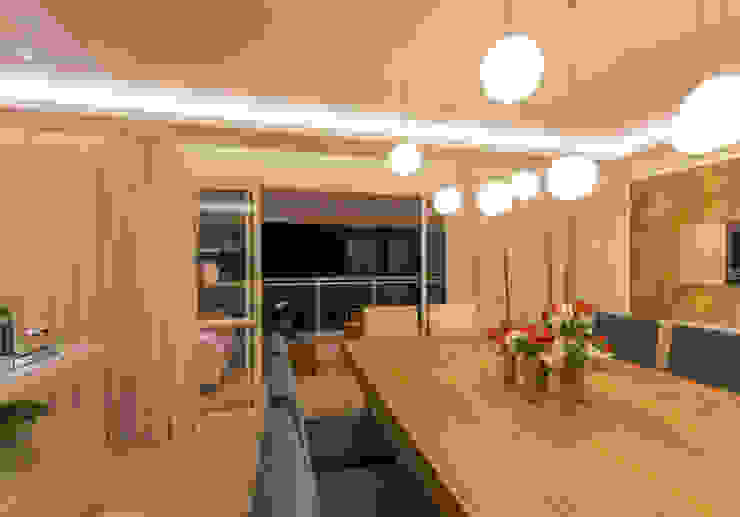 Enzo Sobocinski Arquitetura & Interiores Salle à manger moderne Bois Effet bois