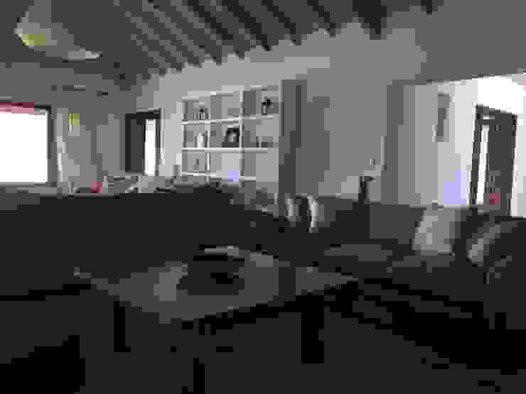 muebles para un campo, BAIRES GREEN BAIRES GREEN Гостиная в стиле модерн Дерево Белый Полки