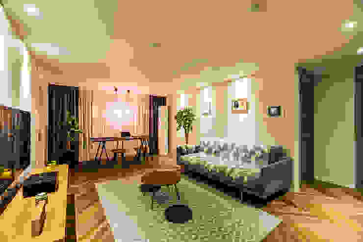 용인시 수지구 죽전동 성현마을 광명샤인빌아파트 (24평형), 아르떼 인테리어 디자인 아르떼 인테리어 디자인 Modern living room