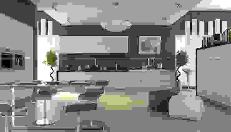 Cocina moderna, TC interior TC interior Dapur Modern White