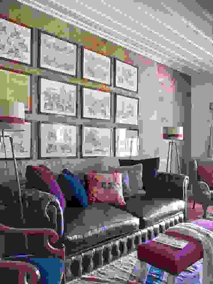 MY COTTAGE FOR A HORSE SA&V - SAARANHA&VASCONCELOS Salas de estar campestres