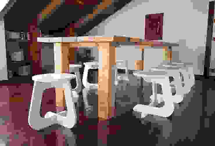 TABUHOME Sala de jantarCadeiras e bancos Madeira Branco