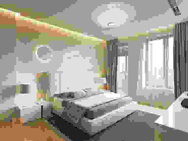 Квартира в современном стиле, 153 кв.м., Студия Павла Полынова Студия Павла Полынова Minimalist bedroom
