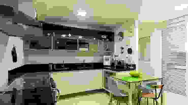 VZ Arquitetas Cuisine moderne Bleu