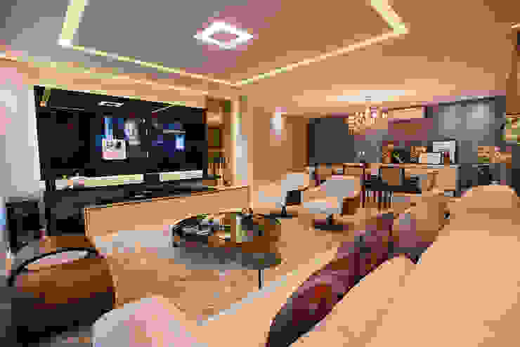 Apartamento A&R Casa2640 Salas de estar ecléticas
