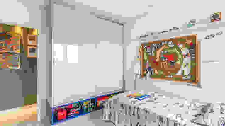 VZ Arquitetas Chambre d'enfant moderne Blanc