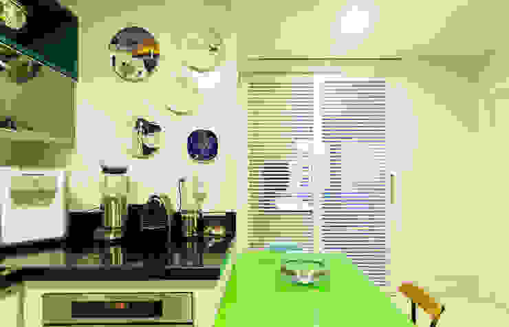 VZ Arquitetas Cuisine moderne Vert