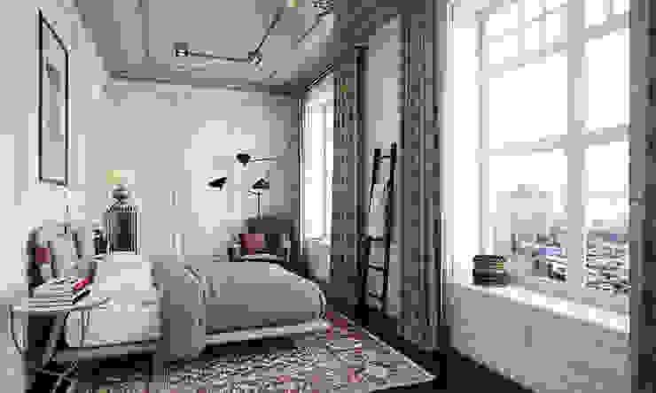 Квартира в Стамбуле, MARION STUDIO MARION STUDIO オリジナルスタイルの 寝室 多色