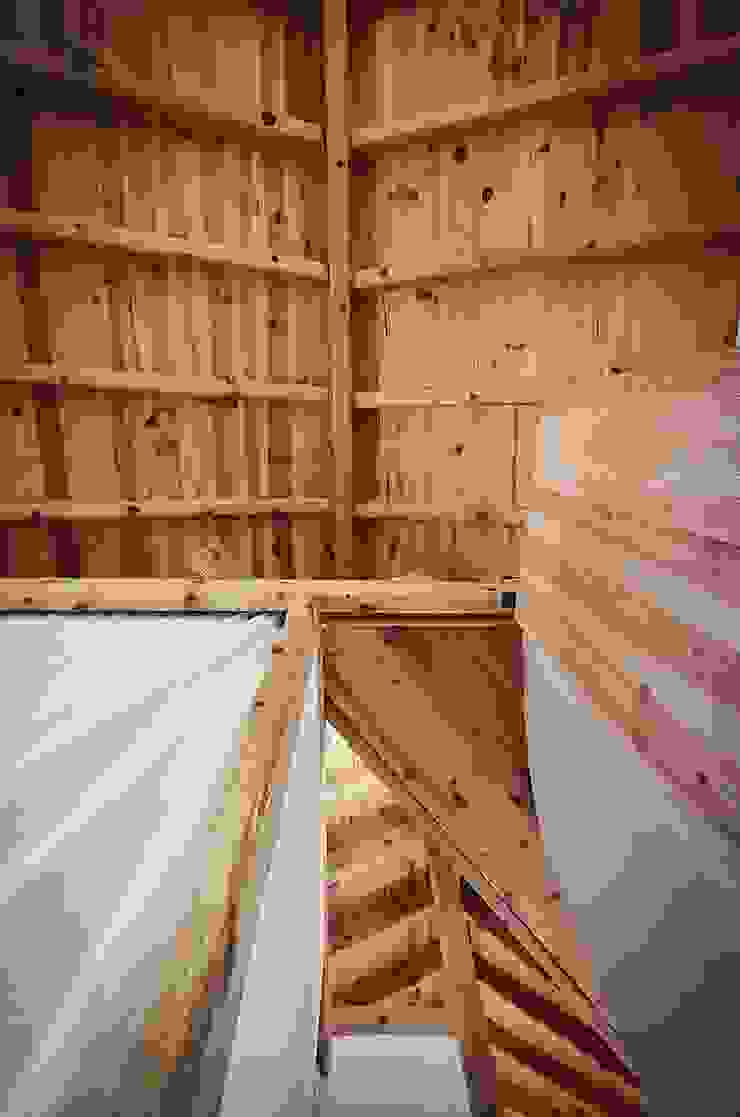 Rustic style corridor, hallway & stairs by pedro quintela studio Rustic Solid Wood Multicolored