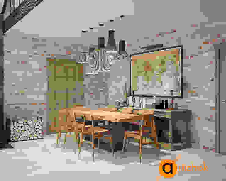 Атмосфера комфорта с изюминкой: кованые изделия, Artichok Design Artichok Design Living room Bricks Brown