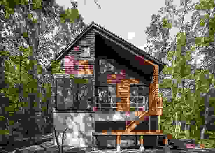 森の家, Unico design一級建築士事務所 Unico design一級建築士事務所 Дома в стиле модерн Дерево