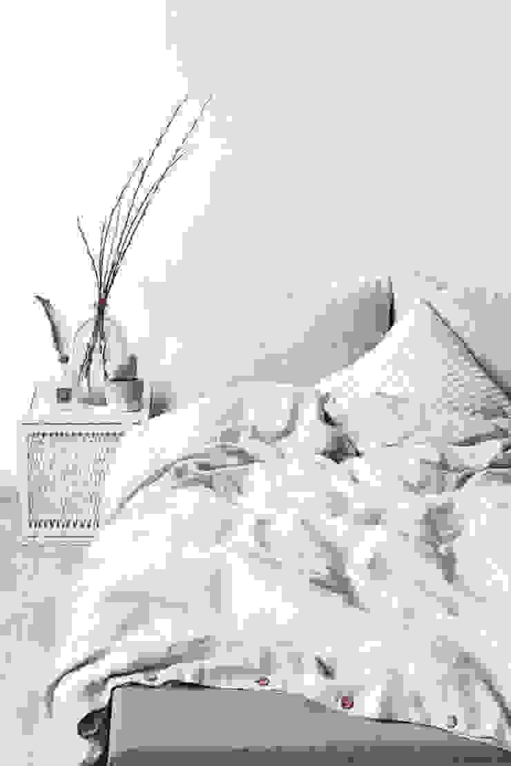 Bettwäsche von Natur Leinen (Linen Tales Deutschland) Skandinavisch Textil Bernstein/Gold