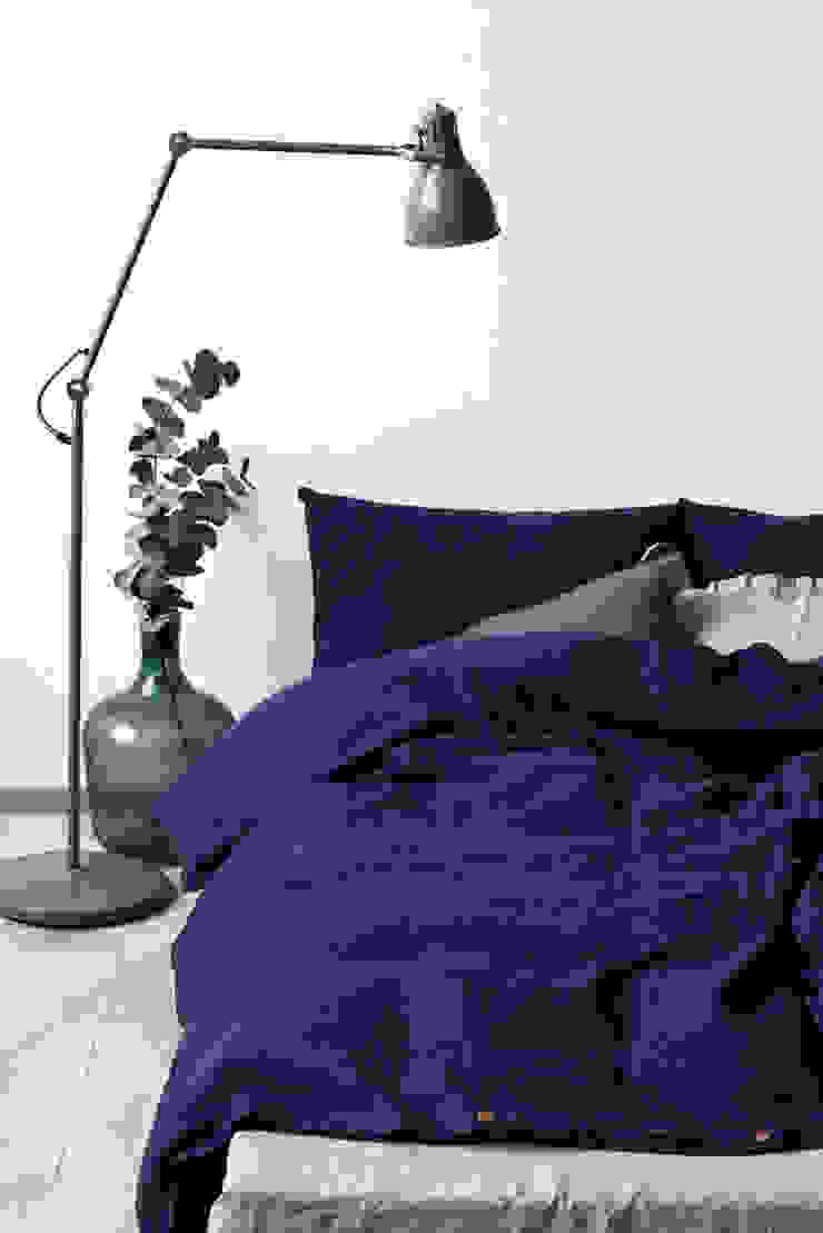 Bettwäsche von Natur Leinen (Linen Tales Deutschland) Skandinavisch Textil Bernstein/Gold