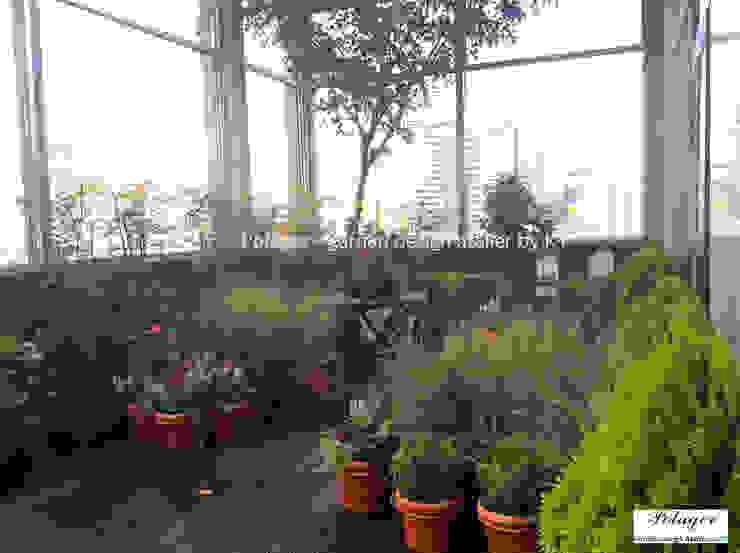 Potager Klasyczny balkon, taras i weranda Zielony